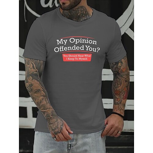 Men's T shirt Hot Stamping Letter Round Neck Casual Daily Print Short Sleeve Tops Simple Basic Blue Black Gray
Men's T shirt Hot Stamping Letter Round Neck Casual Daily Print Short Sleeve Tops Simple Basic Blue Black Gray
