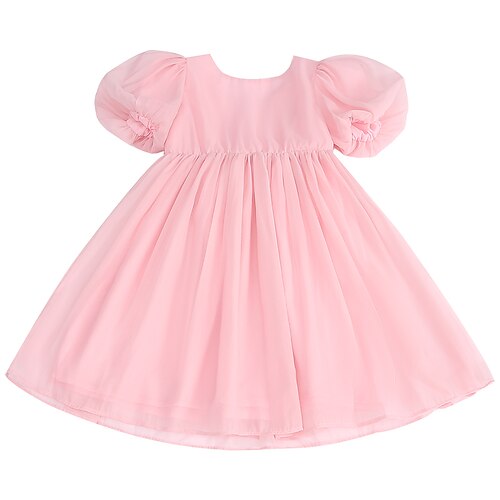 Kids Little Girls' Dress Solid Colored Swing Dress Wedding Daily Mesh Pink Knee-length Short Sleeve Princess Dresses Spring Summer Loose 1 PC 4-12 Years
Kids Little Girls' Dress Solid Colored Swing Dress Wedding Daily Mesh Pink Knee-length Short Sleeve Princess Dresses Spring Summer Loose 1 PC 4-12 Years