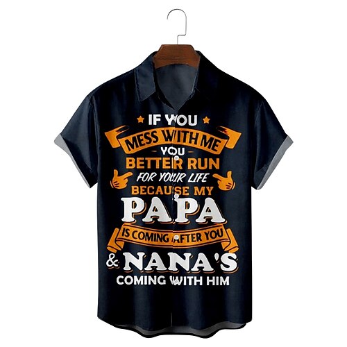 Men's Shirt 3D Print Letter Turndown Casual Daily Short Sleeve Tops Casual Hawaiian Blue
Men's Shirt 3D Print Letter Turndown Casual Daily Short Sleeve Tops Casual Hawaiian Blue