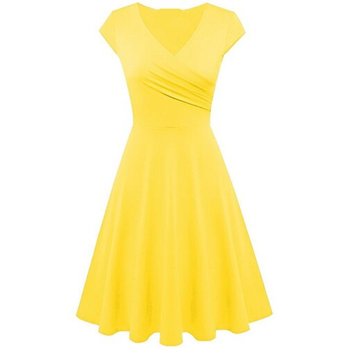 Women's Plus Size Holiday Dress Solid Color V Neck Short Sleeve Spring Summer Work Casual Short Mini Dress Daily Back to School Dress
Women's Plus Size Holiday Dress Solid Color V Neck Short Sleeve Spring Summer Work Casual Short Mini Dress Daily Back to School Dress
