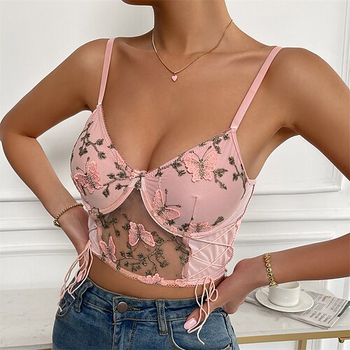 Corset Women's Corset Tops Party & Evening Club Walking Pink Sexy Comfortable Not Specified Backless Push Up Embroidery Flower Spring Summer
Corset Women's Corset Tops Party & Evening Club Walking Pink Sexy Comfortable Not Specified Backless Push Up Embroidery Flower Spring Summer
