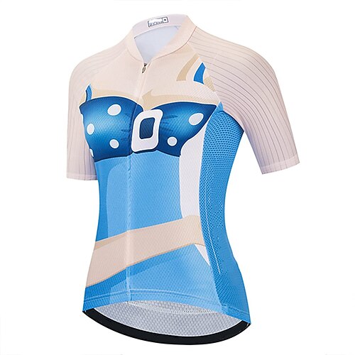 21Grams Women's Short Sleeve Cycling Jersey Summer Spandex Blue Bike Top Mountain Bike MTB Road Bike Cycling Quick Dry Moisture Wicking Sports Clothing Apparel / Athleisure
21Grams Women's Short Sleeve Cycling Jersey Summer Spandex Blue Bike Top Mountain Bike MTB Road Bike Cycling Quick Dry Moisture Wicking Sports Clothing Apparel / Athleisure