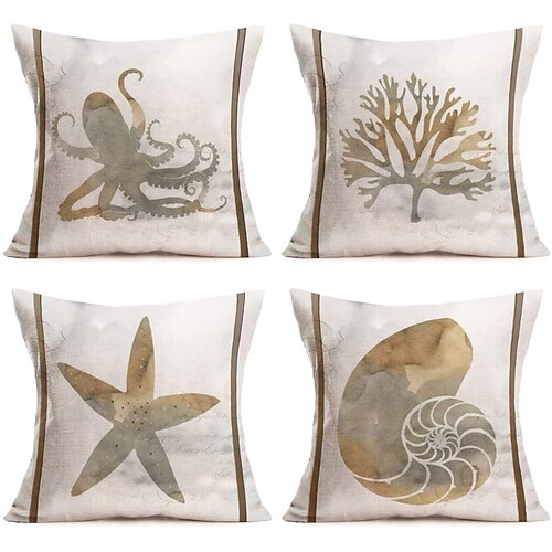 Sea Food Double Side Cushion Cover 4PC/set Soft Decorative Square Throw Pillow Cover Cushion Case Pillowcase for Sofa Bedroom Superior Quality Machine Washable
Sea Food Double Side Cushion Cover 4PC/set Soft Decorative Square Throw Pillow Cover Cushion Case Pillowcase for Sofa Bedroom Superior Quality Machine Washable