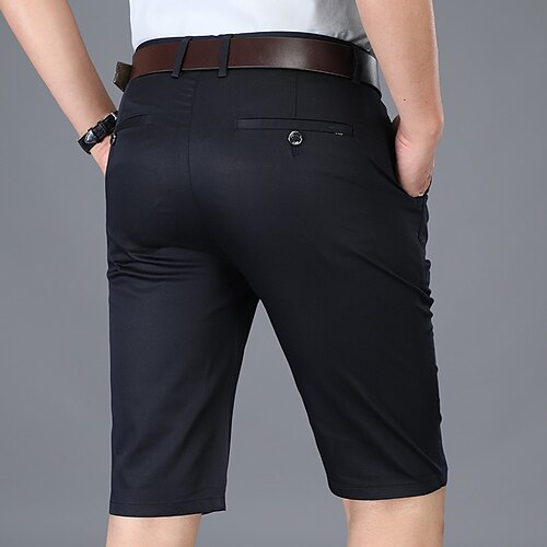 Men's Stylish Casual / Sporty Chino Shorts Zipper Pocket Short Pants Sports Outdoor Daily Micro-elastic Solid Color Cotton Blend Comfort Breathable Mid Waist Black Khaki Deep Blue 33 34 35 36 38
Men's Stylish Casual / Sporty Chino Shorts Zipper Pocket Short Pants Sports Outdoor Daily Micro-elastic Solid Color Cotton Blend Comfort Breathable Mid Waist Black Khaki Deep Blue 33 34 35 36 38