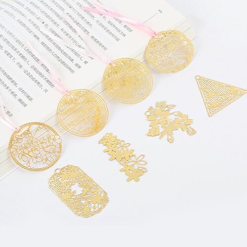 10 pcs Metal Bookmark Flower Plant Creative Delicate Page Markers Metal Retro Aesthetic Bookmark for Student Women Gifts 6-8 inch
10 pcs Metal Bookmark Flower Plant Creative Delicate Page Markers Metal Retro Aesthetic Bookmark for Student Women Gifts 6-8 inch