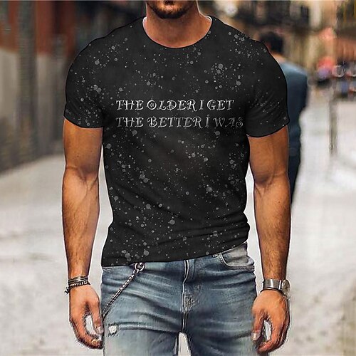 Men's Unisex T shirt 3D Print Graphic Prints Letter Crew Neck Street Daily Print Short Sleeve Tops Casual Designer Big and Tall Sports Black
Men's Unisex T shirt 3D Print Graphic Prints Letter Crew Neck Street Daily Print Short Sleeve Tops Casual Designer Big and Tall Sports Black