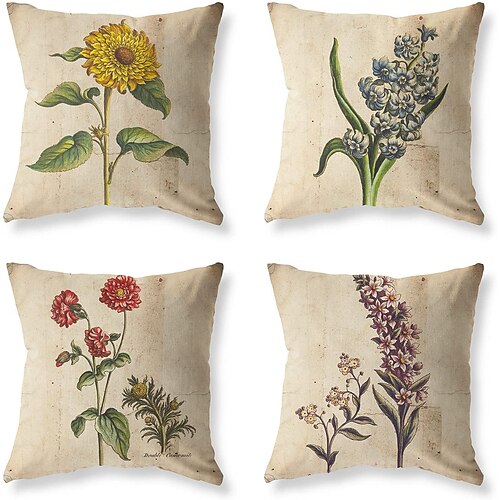 Floral Double Side Cushion Cover 4PC/set Soft Decorative Square Throw Pillow Cover Cushion Case Pillowcase for Sofa Bedroom Superior Quality Machine Washable
Floral Double Side Cushion Cover 4PC/set Soft Decorative Square Throw Pillow Cover Cushion Case Pillowcase for Sofa Bedroom Superior Quality Machine Washable