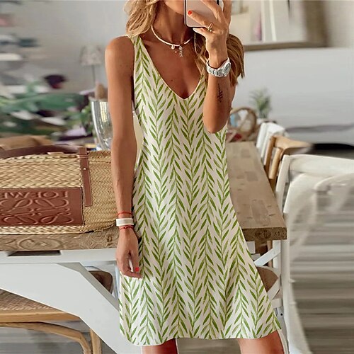 Women's A Line Dress Short Mini Dress Green Sleeveless Floral Print Spring Summer V Neck Casual Vacation Modern 2022 S M L XL XXL 3XL
Women's A Line Dress Short Mini Dress Green Sleeveless Floral Print Spring Summer V Neck Casual Vacation Modern 2022 S M L XL XXL 3XL