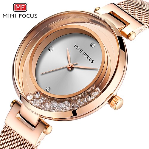 MINI FOCUS Quartz Watch for Women Analog Quartz Stylish Casual Fashion Waterproof Metal Alloy Fashion
MINI FOCUS Quartz Watch for Women Analog Quartz Stylish Casual Fashion Waterproof Metal Alloy Fashion