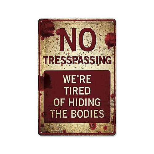 2021no trespassing retro public warning sign tin painting background wall frameless decorative hanging painting
2021no trespassing retro public warning sign tin painting background wall frameless decorative hanging painting