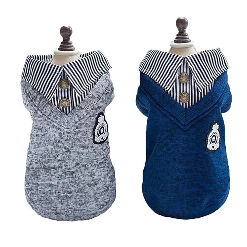 Dog Cat Sweatshirt Puppy Clothes Hooded Shirts Stripes Solid Colored Bowtie Leisure Sports Casual / Daily Outdoor Winter Dog Clothes Puppy Clothes Dog Outfits Soft Blue Grey Costume for Girl and Boy
Dog Cat Sweatshirt Puppy Clothes Hooded Shirts Stripes Solid Colored Bowtie Leisure Sports Casual / Daily Outdoor Winter Dog Clothes Puppy Clothes Dog Outfits Soft Blue Grey Costume for Girl and Boy
