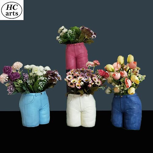 Creative Resin Jeans Shape Vase Flower Insert TV Cabinet Decoration Simple Nordic Style Home Table Decoration
Creative Resin Jeans Shape Vase Flower Insert TV Cabinet Decoration Simple Nordic Style Home Table Decoration