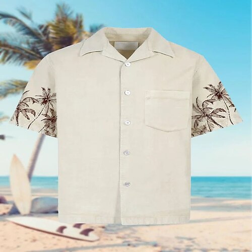 Men's Shirt Graphic Coconut Tree Turndown Street Casual Button-Down Short Sleeve Tops Casual Fashion Breathable Comfortable Khaki
Men's Shirt Graphic Coconut Tree Turndown Street Casual Button-Down Short Sleeve Tops Casual Fashion Breathable Comfortable Khaki
