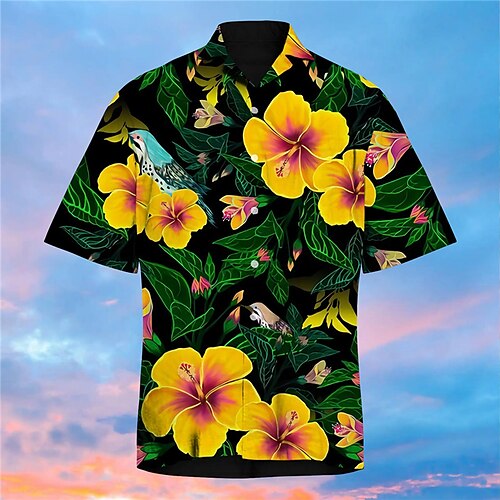 Men's Shirt Print Floral Turndown Street Casual Button-Down Print Short Sleeve Tops Casual Fashion Designer Hawaiian Black
Men's Shirt Print Floral Turndown Street Casual Button-Down Print Short Sleeve Tops Casual Fashion Designer Hawaiian Black
