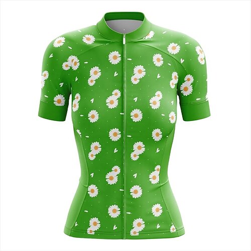 21Grams Women's Cycling Jersey Short Sleeve Bike Top with 3 Rear Pockets Mountain Bike MTB Road Bike Cycling Breathable Quick Dry Moisture Wicking Reflective Strips Green Floral Botanical Polyester
21Grams Women's Cycling Jersey Short Sleeve Bike Top with 3 Rear Pockets Mountain Bike MTB Road Bike Cycling Breathable Quick Dry Moisture Wicking Reflective Strips Green Floral Botanical Polyester