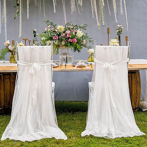 2,6m1,5m tyll stoltrekk lange sløyfer mesh fluffy tutu stol skjørt slipcovers for brude dusj bryllup baby shower dekor
2,6m1,5m tyll stoltrekk lange sløyfer mesh fluffy tutu stol skjørt slipcovers for brude dusj bryllup baby shower dekor