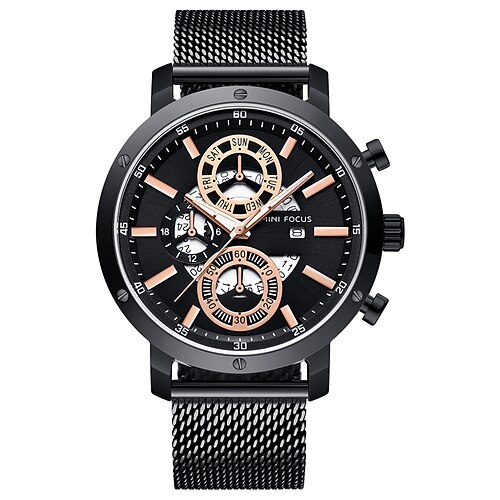 MINI FOCUS Quartz Watch for Men Analog Quartz Stylish Stylish Waterproof Calendar Fake Three Eyes Six Needles Alloy Alloy Fashion
MINI FOCUS Quartz Watch for Men Analog Quartz Stylish Stylish Waterproof Calendar Fake Three Eyes Six Needles Alloy Alloy Fashion