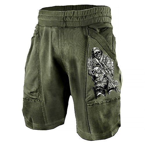 Men's Designer Classic Style Active Shorts 3D Print Pocket Elastic Waist Short Pants Sports Outdoor Casual Micro-elastic Graphic Prints Skull Comfort Breathable Mid Waist ArmyGreen S M L XL XXL
Men's Designer Classic Style Active Shorts 3D Print Pocket Elastic Waist Short Pants Sports Outdoor Casual Micro-elastic Graphic Prints Skull Comfort Breathable Mid Waist ArmyGreen S M L XL XXL