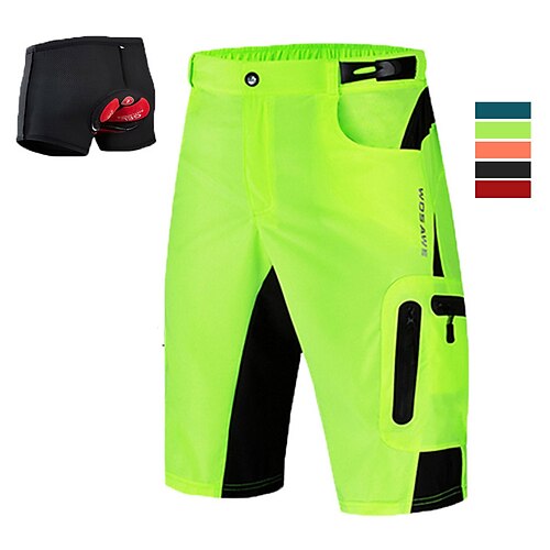 WOSAWE Men's Mountain Bike Shorts with Removable 3D Padded Underwear Cycling MTB Shorts Summer Polyester Bike Padded Shorts / Chamois MTB Shorts Bottoms with Zip Pockets Breathable
WOSAWE Men's Mountain Bike Shorts with Removable 3D Padded Underwear Cycling MTB Shorts Summer Polyester Bike Padded Shorts / Chamois MTB Shorts Bottoms with Zip Pockets Breathable