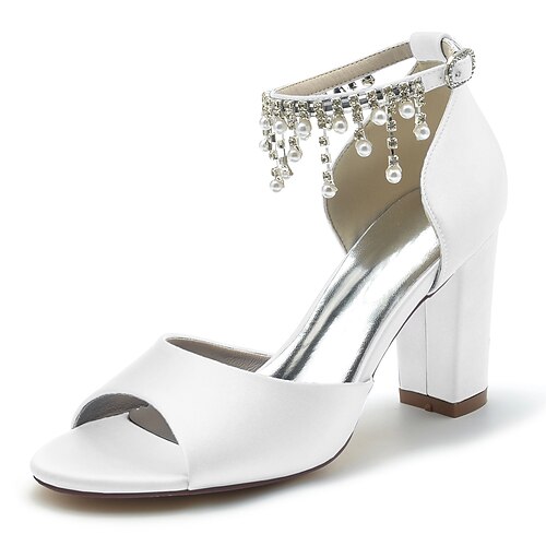 Per donna scarpe da sposa Matrimonio Feste Sandali da sposa Scarpe da sposa Scarpe da damigella d'onore Estate Con diamantini Perle di imitazione Quadrato Punta aperta Lussuoso Elegante Raso Listino
Per donna scarpe da sposa Matrimonio Feste Sandali da sposa Scarpe da sposa Scarpe da damigella d'onore Estate Con diamantini Perle di imitazione Quadrato Punta aperta Lussuoso Elegante Raso Listino