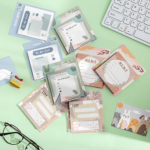 4 pcs Sticky Notes 7.67.6 inch Colorful Paper Lined Cute Self-adhesive Post It Notes for School Office Student
4 pcs Sticky Notes 7.67.6 inch Colorful Paper Lined Cute Self-adhesive Post It Notes for School Office Student