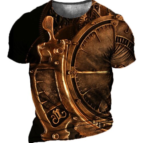 Men's Unisex T shirt Tee 3D Print Graphic Prints Clock Crew Neck Street Daily Print Short Sleeve Tops Casual Vintage Designer Big and Tall Coffee
Men's Unisex T shirt Tee 3D Print Graphic Prints Clock Crew Neck Street Daily Print Short Sleeve Tops Casual Vintage Designer Big and Tall Coffee