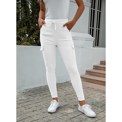 Women's Pants Drawstring Multiple Pockets Solid Color Sport Athleisure Bottoms Tummy Control Breathable Soft Comfortable Everyday Use Casual Athleisure Activewear
Women's Pants Drawstring Multiple Pockets Solid Color Sport Athleisure Bottoms Tummy Control Breathable Soft Comfortable Everyday Use Casual Athleisure Activewear