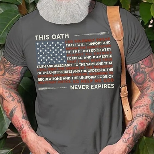Men's T shirt Hot Stamping Graphic National Flag Crew Neck Street Casual Print Short Sleeve Tops Basic Fashion Classic Comfortable Black Army Green Dark Gray
Men's T shirt Hot Stamping Graphic National Flag Crew Neck Street Casual Print Short Sleeve Tops Basic Fashion Classic Comfortable Black Army Green Dark Gray