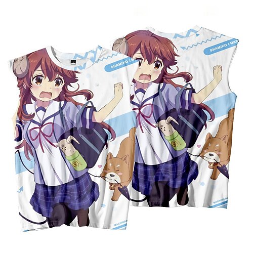 Inspired by The Demon Girl Next Door Yoshida Yuuko Cosplay Costume T-shirt 100% Polyester Pattern Harajuku Graphic Kawaii Vest For Men's / Sleeveless
Inspired by The Demon Girl Next Door Yoshida Yuuko Cosplay Costume T-shirt 100% Polyester Pattern Harajuku Graphic Kawaii Vest For Men's / Sleeveless