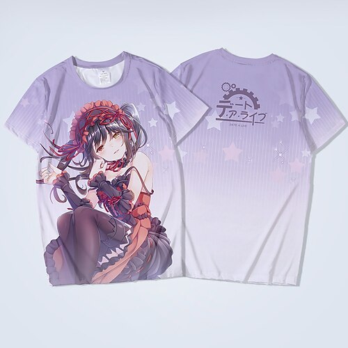 Inspired by Date A Live Tohka Yatogami Tokisaki Kurumi T-shirt Cartoon 100% Polyester Anime Harajuku Graphic Kawaii T-shirt For Men's / Women's / Couple's
Inspired by Date A Live Tohka Yatogami Tokisaki Kurumi T-shirt Cartoon 100% Polyester Anime Harajuku Graphic Kawaii T-shirt For Men's / Women's / Couple's