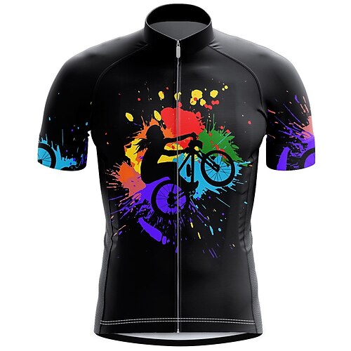 21Grams Men's Cycling Jersey Short Sleeve Bike Top with 3 Rear Pockets Mountain Bike MTB Road Bike Cycling Breathable Quick Dry Moisture Wicking Reflective Strips Black Graphic Polyester Spandex
21Grams Men's Cycling Jersey Short Sleeve Bike Top with 3 Rear Pockets Mountain Bike MTB Road Bike Cycling Breathable Quick Dry Moisture Wicking Reflective Strips Black Graphic Polyester Spandex