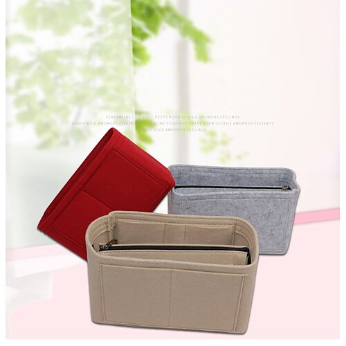 Felt Tote Handbag Purse Cosmetic Storage Makeup Bag Pocketbook Organizer Insert Divider Shaper Bag in Bag
Felt Tote Handbag Purse Cosmetic Storage Makeup Bag Pocketbook Organizer Insert Divider Shaper Bag in Bag