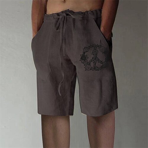 Men's Stylish Casual Straight Shorts Elastic Waist Print Short Pants Sports Outdoor Daily Graphic Prints Flower / Floral Cotton Blend Comfort Breathable Mid Waist Brown M L XL XXL 3XL / Summer 
Men's Stylish Casual Straight Shorts Elastic Waist Print Short Pants Sports Outdoor Daily Graphic Prints Flower / Floral Cotton Blend Comfort Breathable Mid Waist Brown M L XL XXL 3XL / Summer