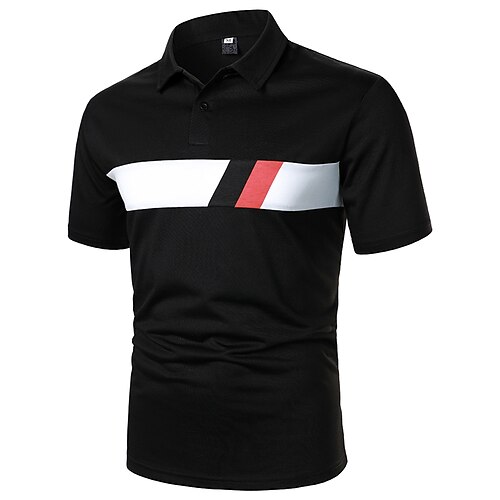 Men's Golf Shirt Dress Shirt Casual Shirt Shirt Print Geometry Button Down Collar Casual Daily Color Block Button-Down Short Sleeve Tops Simple Color Block Casual Fashion Black
Men's Golf Shirt Dress Shirt Casual Shirt Shirt Print Geometry Button Down Collar Casual Daily Color Block Button-Down Short Sleeve Tops Simple Color Block Casual Fashion Black