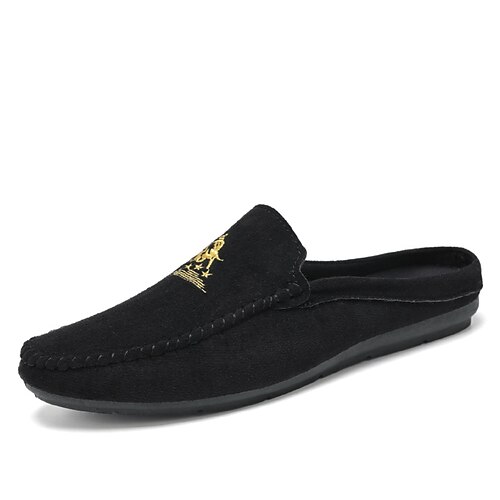 Men's Clogs Mules Embroidery Comfort Shoes Casual Daily PU Black Gray Spring Summer
Men's Clogs Mules Embroidery Comfort Shoes Casual Daily PU Black Gray Spring Summer