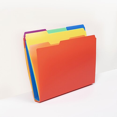 File Sorters Plastic Waterproof Foldable Multicolor File Organizer A4 Size Documents
File Sorters Plastic Waterproof Foldable Multicolor File Organizer A4 Size Documents