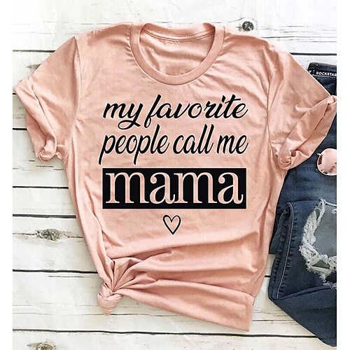 Women's Casual Weekend Painting T shirt Tee Text Short Sleeve Print Round Neck Basic Tops Pink S
Women's Casual Weekend Painting T shirt Tee Text Short Sleeve Print Round Neck Basic Tops Pink S