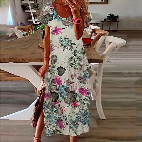 Femme Robe casual Manche Courte Printemps Eté Fendu Imprimer Floral Col V Ample 2022 Moins de 10 Noir Beige S M L XL XXL 3XL
Femme Robe casual Manche Courte Printemps Eté Fendu Imprimer Floral Col V Ample 2022 Moins de 10 Noir Beige S M L XL XXL 3XL