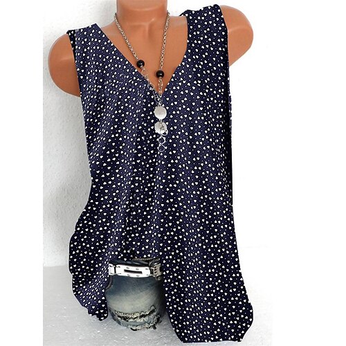 Women's Tank Top Camis Polka Dot Print V Neck Casual Streetwear Tops White Blue Red / 3D Print
Women's Tank Top Camis Polka Dot Print V Neck Casual Streetwear Tops White Blue Red / 3D Print