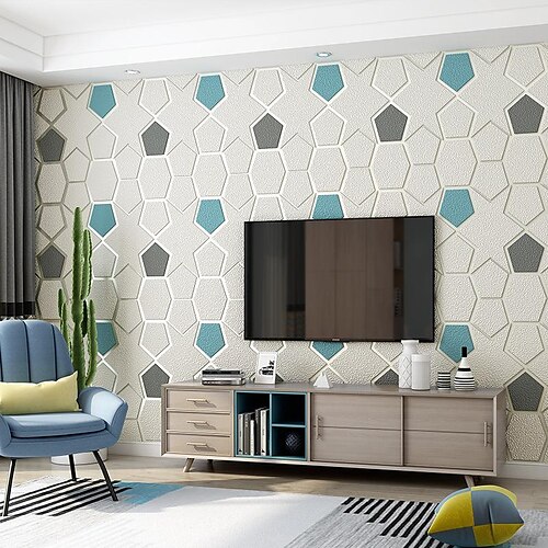 Modern Minimalist 3D Thick Imitation Deerskin Wallpaper Wall Diamond Deerskin Velvet Square Non-woven Fabric Home Decor 53950cm
Modern Minimalist 3D Thick Imitation Deerskin Wallpaper Wall Diamond Deerskin Velvet Square Non-woven Fabric Home Decor 53950cm