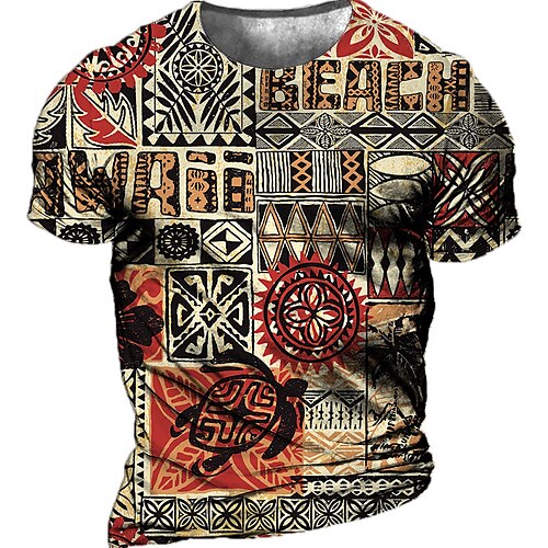Men's Unisex T shirt Tee 3D Print Tribal Graphic Prints Crew Neck Street Daily Print Short Sleeve Tops Casual Designer Big and Tall Sports Yellow
Men's Unisex T shirt Tee 3D Print Tribal Graphic Prints Crew Neck Street Daily Print Short Sleeve Tops Casual Designer Big and Tall Sports Yellow