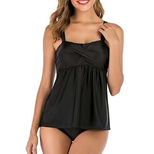 Damen Badeanzug Tankini 2 Stück Übergröße Bademode Rückenfrei Einfarbig Schwarz Blau Spaghetti-Shirt Gurt Badeanzüge neu Urlaub Modisch / Modern / Gepolsterte BHs
Damen Badeanzug Tankini 2 Stück Übergröße Bademode Rückenfrei Einfarbig Schwarz Blau Spaghetti-Shirt Gurt Badeanzüge neu Urlaub Modisch / Modern / Gepolsterte BHs