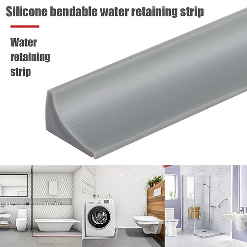 

Силиконовая водонепроницаемая пробка для ванной комнаты, самоклеющаяся водоудерживающая лента, гибкая дверь для ванной, стиральная машина, душевая плотина, барьер