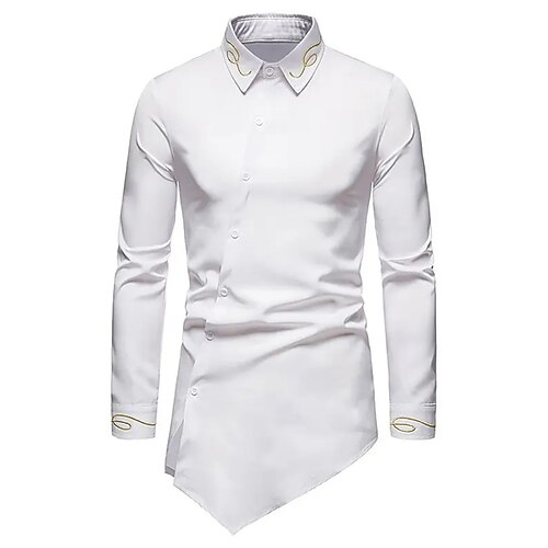 Men's Shirt Hot Stamping Solid Color Turndown Street Casual Button-Down Print Long Sleeve Tops Casual Fashion Breathable Comfortable White
Men's Shirt Hot Stamping Solid Color Turndown Street Casual Button-Down Print Long Sleeve Tops Casual Fashion Breathable Comfortable White