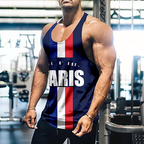 Men's Running Tank Top Patchwork 3D Print Sleeveless Tank Top Street Casual Breathable Quick Dry Soft Yoga Fitness Gym Workout Sportswear Activewear Graphic Navy Dark Blue Blue
Men's Running Tank Top Patchwork 3D Print Sleeveless Tank Top Street Casual Breathable Quick Dry Soft Yoga Fitness Gym Workout Sportswear Activewear Graphic Navy Dark Blue Blue