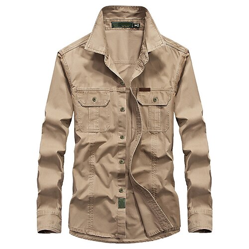 Men's Shirt Solid Color Turndown Street Casual Button-Down Long Sleeve Tops Fashion Classic Comfortable Big and Tall Army Green Khaki Navy Blue
Men's Shirt Solid Color Turndown Street Casual Button-Down Long Sleeve Tops Fashion Classic Comfortable Big and Tall Army Green Khaki Navy Blue