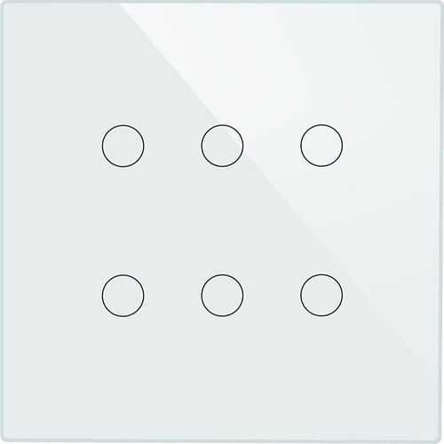 Smart Switch WS-BR6-WH/WiFi Tuya Smart Switch 6 gang Touch Switch Big Panel Light Switch for Daily / Living Room / Bedroom APP Control / Timing Function / Smart WIFI 90-250 V
Smart Switch WS-BR6-WH/WiFi Tuya Smart Switch 6 gang Touch Switch Big Panel Light Switch for Daily / Living Room / Bedroom APP Control / Timing Function / Smart WIFI 90-250 V