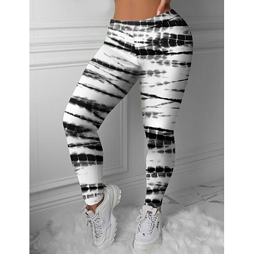 Women's Tights Leggings White Mid Waist Designer Casual Athleisure Daily Weekend Yoga Print Stretchy Ankle-Length Tummy Control Tie Dye S M L XL XXL / Skinny
Women's Tights Leggings White Mid Waist Designer Casual Athleisure Daily Weekend Yoga Print Stretchy Ankle-Length Tummy Control Tie Dye S M L XL XXL / Skinny