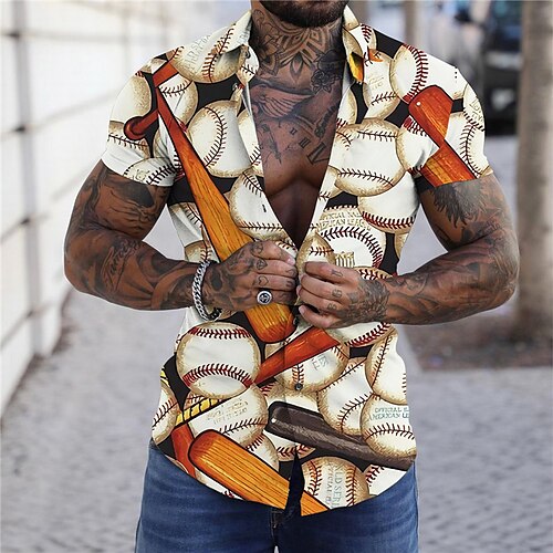 Men's Shirt Print Sports Turndown Street Casual Button-Down Print Short Sleeve Tops Casual Fashion Designer Breathable Beige
Men's Shirt Print Sports Turndown Street Casual Button-Down Print Short Sleeve Tops Casual Fashion Designer Breathable Beige