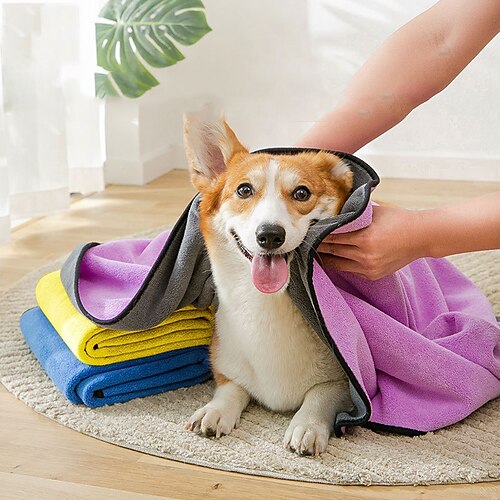 Dog Cat Bath Towel Solid Colored Fashion Cute Holiday Casual / Daily Dog Clothes Puppy Clothes Dog Outfits Soft Purple Blue Yellow Costume for Girl and Boy Dog Cotton Fabric S M L
Dog Cat Bath Towel Solid Colored Fashion Cute Holiday Casual / Daily Dog Clothes Puppy Clothes Dog Outfits Soft Purple Blue Yellow Costume for Girl and Boy Dog Cotton Fabric S M L